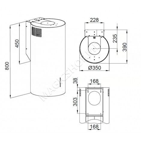 Hota Tornado Backer NONA ELB W8035 Satin 35cm  